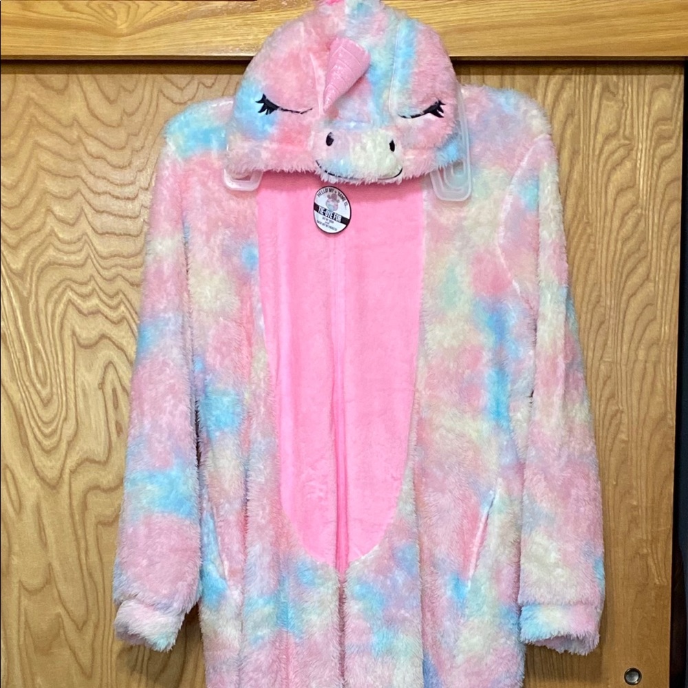 Women Onesie Hoodie Pajama Unicorn Print